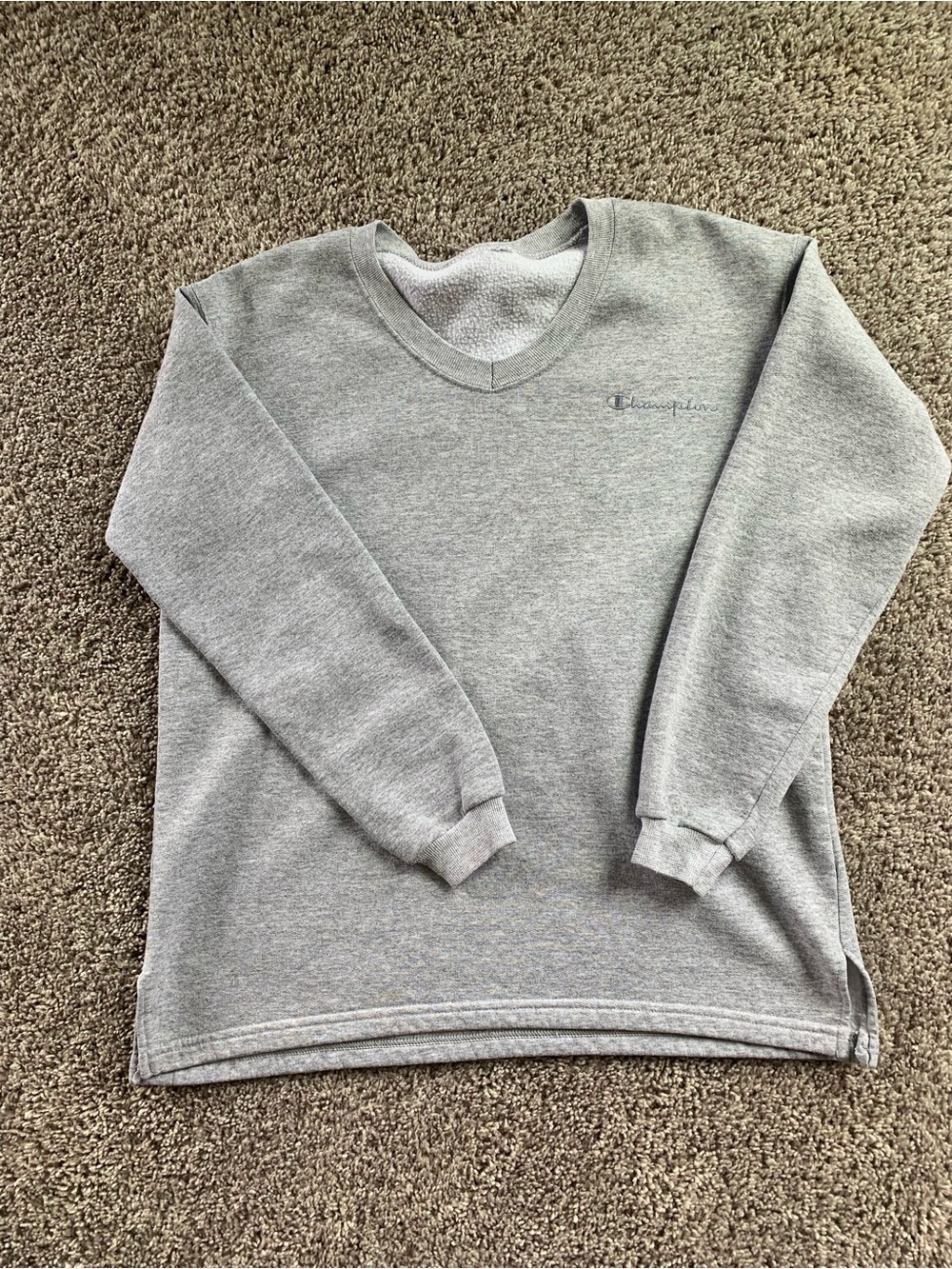Champion Light Gray Crewneck Sweatshirt